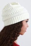 Solid Ridged Knit Beanie