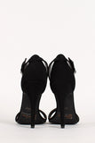 Anne Michelle Simple Nubuck Open Toe Heel