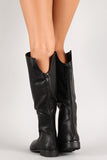 Round Toe Riding Knee High Boot