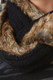 Knit and Fur Infinity Scarf