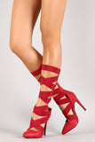 Liliana Strappy Pointy Toe Gladiator Pump