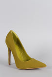 Shoe Republic Nubuck Pointy Toe Stiletto Pump