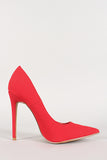 Shoe Republic Nubuck Pointy Toe Stiletto Pump