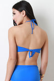 Colored Halter Bandeau Top