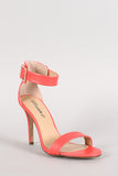 Breckelle Ankle Buckle Open Toe Heel