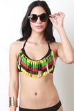 Colorful Fringe Bikini Set