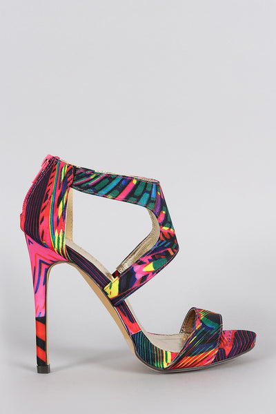 Liliana Watercolor Cutout Stiletto Heel