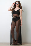 Mesh Trapeze Sleeveless Top