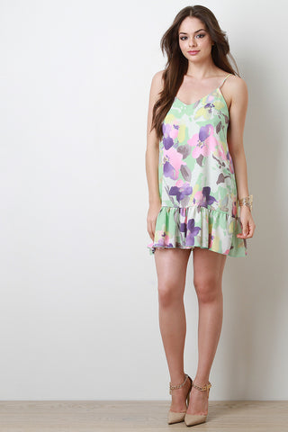 Sleeveless Floral Shift Dress