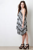 Tribal Handkerchief Hem Dress