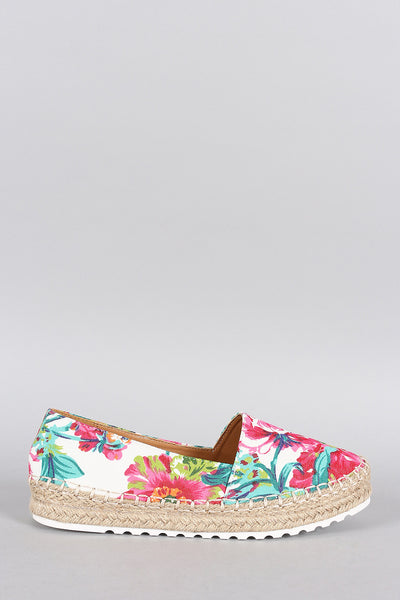 Liliana Floral Espadrille Flatform