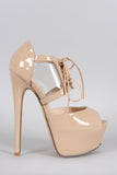 Liliana Patent Lucite Platform Heel