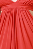 Side Cutout Drape Maxi Dress