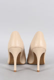 Bamboo Plain And Simple Almond Toe Pump