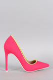 Liliana Neon Snake Pointy Toe Pump