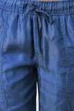 Chambray Cargo Jogger Pants