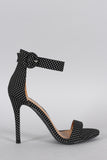 Shoe Republic LA Polka Dot Ankle Strap Heel