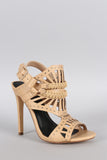 Liliana Cutout Harness Open Toe Heel