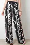 Geometric Pattern Palazzo Pants