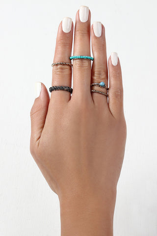 Wave Rings Set