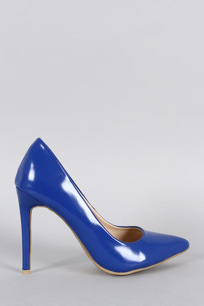 Anne Micelle Patent Pointy Toe Pump