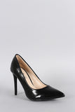 Anne Micelle Patent Pointy Toe Pump