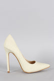 Shoe Republic Snake Pointy Toe Pump