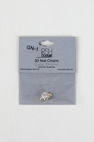 Crystal Flower Reusable Nail Charm