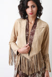 Fringe Accent Cowboy Jacket