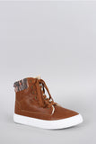 Qupid Tweed High Top Sneaker