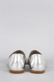 Dollhouse Metallic Vintage Webbed Flat Sandal