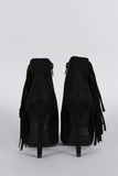 Qupid Western Flair Fringe Bootie