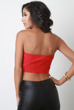 Zipper Front Tube Top