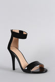 Contrasting Simple Straps Open Toe Heel