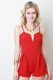 V-Neckline Romper