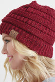 Speckle Ridged Knit Beanie