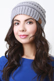 Mottled Ridged Knit Beanie