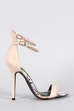 Wild Diva Lounge Snake Soul Open Toe Heel