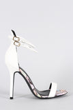 Wild Diva Lounge Snake Soul Open Toe Heel