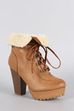 Bamboo Stacked Hiking Ankle Boots