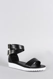 Bamboo Ankle Wrap Flatform Sandal