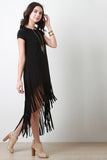 Boxy Cut Fringe Dress