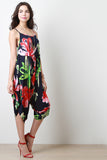 Tropical Sleeveless Harem Jumpsuit