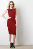 Dropped Arm Hole Midi Dress