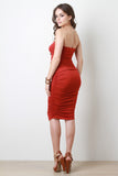 Ruched Sides Tube Dress