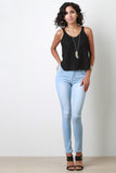 Sleeveless Knit High-Low Top