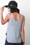 Sleeveless Knit High-Low Top