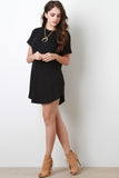 Cuff Sleeve Tee Dress