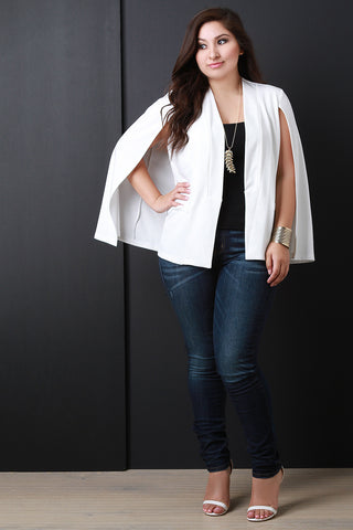 Batwing Open Front Blazer