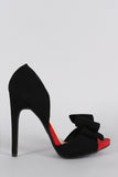 Wild Diva Lounge Lush Bow Dorsay Pump